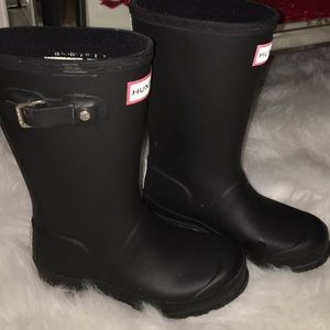girl hunter rain boots size 1
